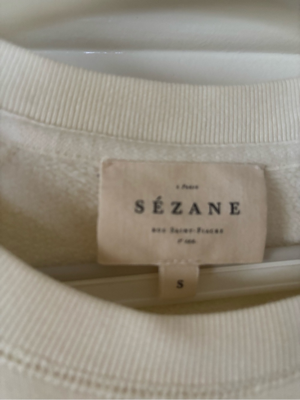 Sezane French Toast organic sweatshirt RARE size small - Picture 8 of 8
